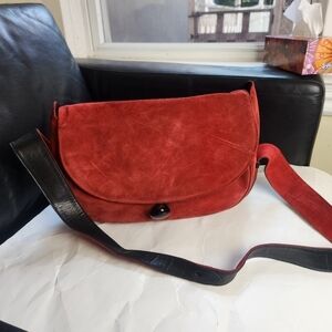 TAN Giudicelli suede/leather vintage bag in great vintage condition